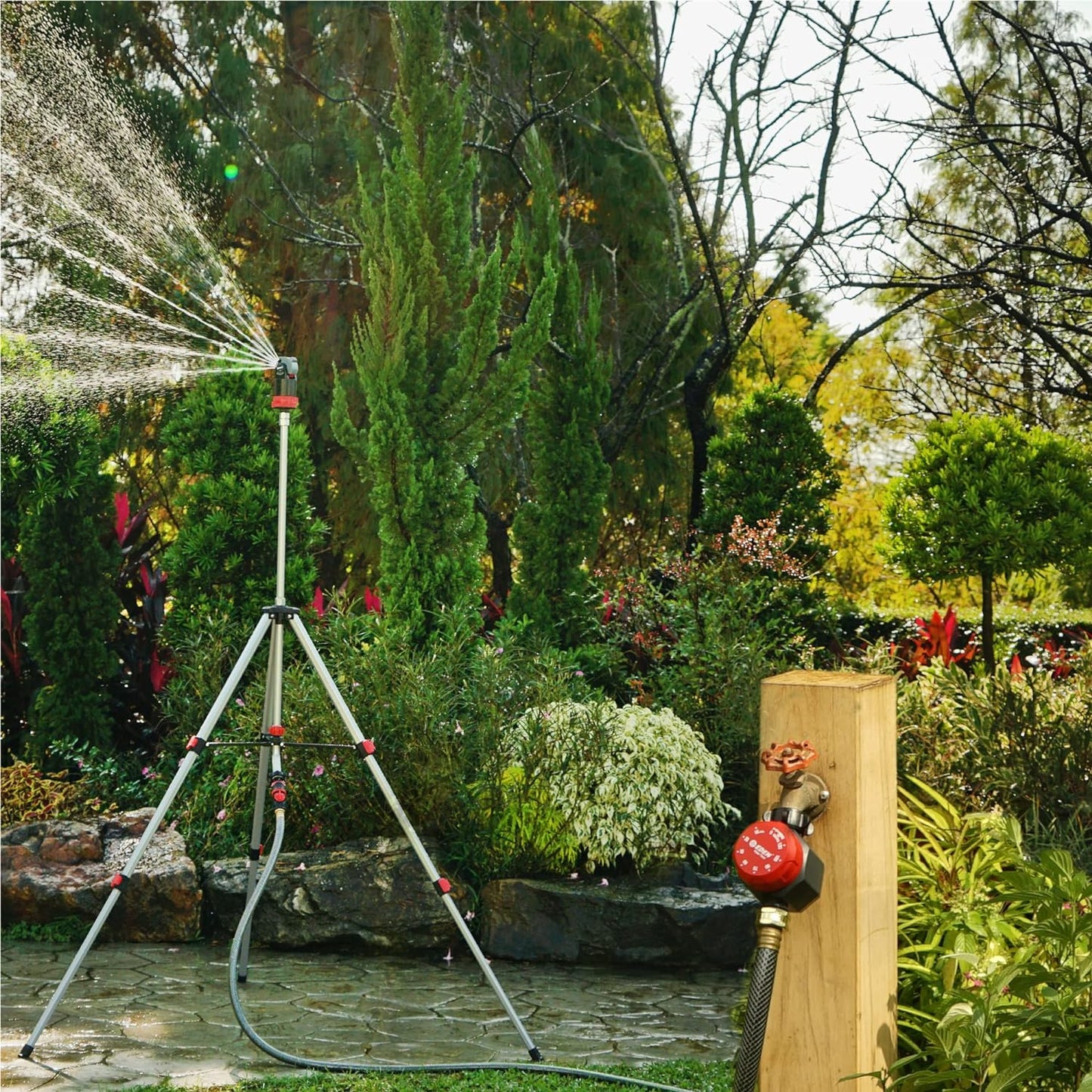 Eden Mechanical Watering Hose Timer for Lawn and Garden, 1-Zone Sprinkler Timer