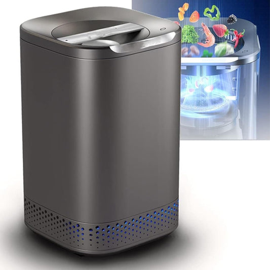 Electric Kitchen Composter,Smart Waste Kitchen Composter,Home Composting Bin,Countertop Automatic Food Waste Cycler with 2.5L Capacity,Turn Garbage to Compost with Single Button,110V