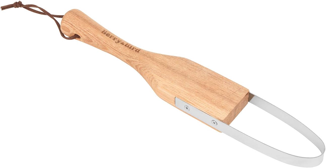 Berry&Bird Loop Weeder, 12.6-Inch Gardening Weed Cutter/Remover, Garden Weeding Scraper Tool with Wood Handle for Gardening, Lawn, Yard Work