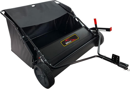 Brinly 42" Tow-Behind Lawn Sweeper in Hammered Finish with High-Velocity Brushes