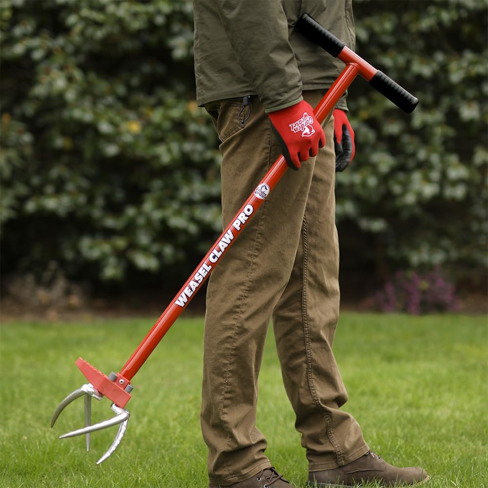 Garden Weasel Claw Pro – Black Grip | 3-in-1 Twist Tiller, Cultivator, Weed Puller & Soil Loosener | Gardening Hand Tool | 91336-A