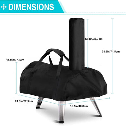 Pizza Oven Cover for WOOCIT 12,TwoPone Waterproof Pizza Oven Accessories Carry Cover for Outdoor