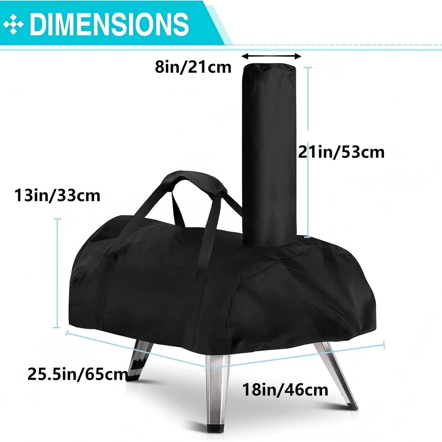 Pizza Oven Cover for Pellethead,TwoPone Waterproof Pizza Oven Accessories Carry Cover for Outdoor