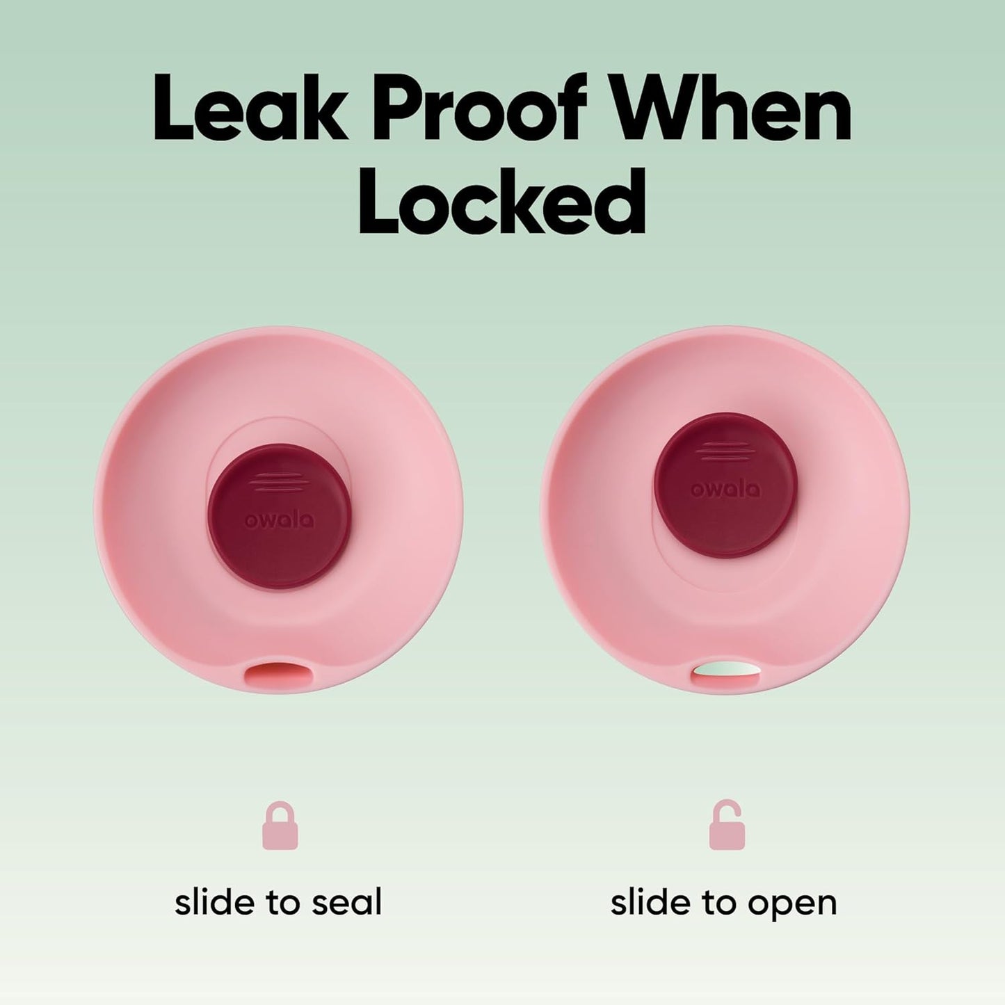 Owala SmoothSip Slider Insulated Stainless Steel Coffee Tumbler, Reusable Iced Coffee Cup, Hot Coffee Travel Mug, BPA Free 12 Oz