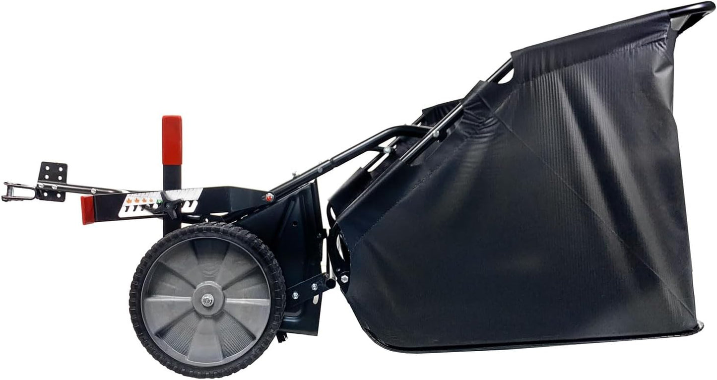 Brinly 42" Tow-Behind Lawn Sweeper in Hammered Finish with High-Velocity Brushes