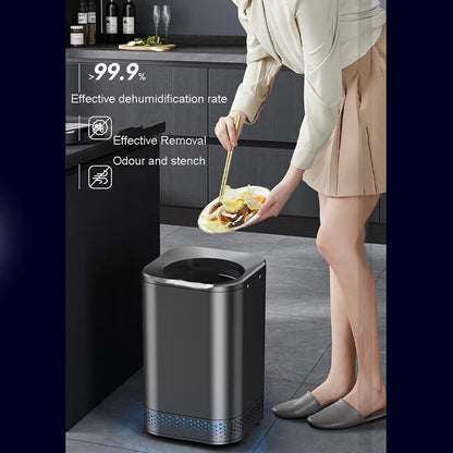 Electric Kitchen Composter,Smart Waste Kitchen Composter,Home Composting Bin,Countertop Automatic Food Waste Cycler with 2.5L Capacity,Turn Garbage to Compost with Single Button,110V