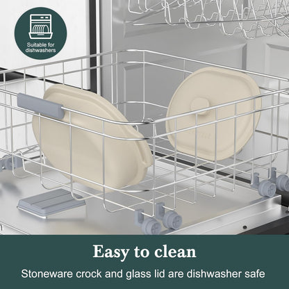 MAGNIFIQUE 4 Quart Claypot Multi-Cooker, with 8-in-1 Casserole Programmable Slow Cooker, Dutch Oven, Pasta, Nonstick Oven Safe Pot to 450°F, Oatmeal