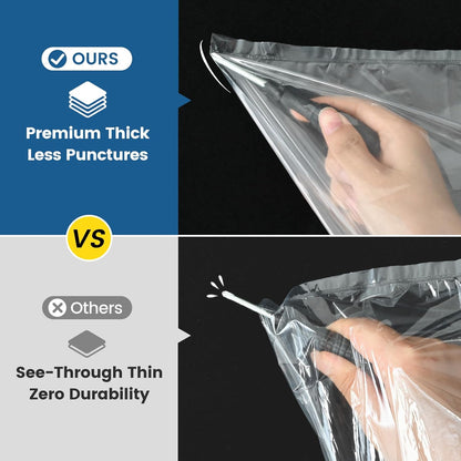 KOOC Slow Cooker Liners 14"x22" 30 Count Extra Large Size Disposable Pot Liners Cooking Bags Fit 6 qt to 10 qt Pot BPA Free Fresh Locking Seal Design