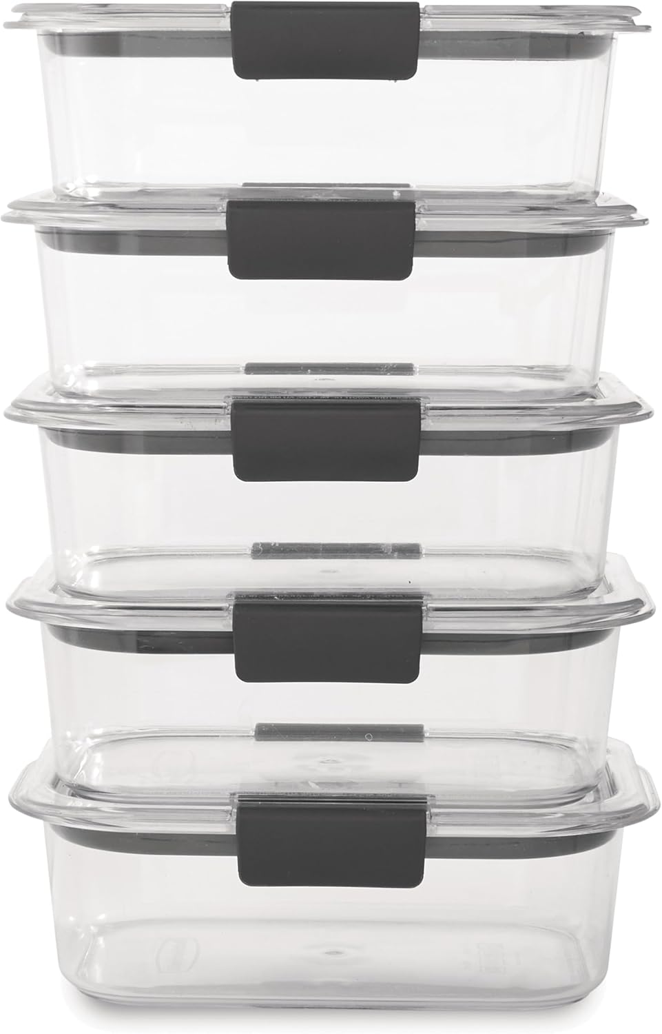 Rubbermaid Brilliance Food Storage Containers BPA Free Airtight Lids Ideal for Lunch Meal Prep & Leftovers Rubbermaid Brilliance Food Storage Containers BPA Free Airtight Lids Ideal for Lunch Meal Prep & Leftovers Set