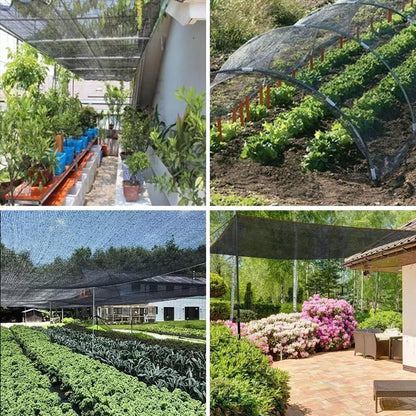 QLOFEI 40-50% Shade Cloth with Grommets, Sunblock Mesh Tarp Shade Neting Cover for Plant Greenhouse, Easier to Hang Shade Cloth for Patio Kennel Chicken Coop Lawn Pool Garden Shade Sail, 10x19 FT