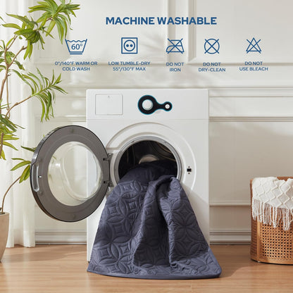 BEDLORE Waterproof Mattress Protector, Twin XL Size Mattress Pad with Deep Pocket 6"-15" Depth, Soft Dirt-Proof Double Bed Mattress Cover for Bedroom, College Dorm, Hotel (Navy Blue)