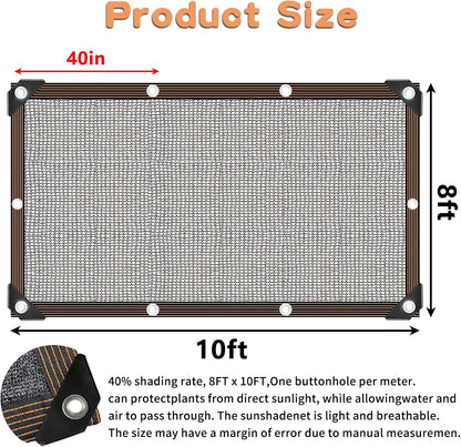 Shade Cloth for Plants Greenhouse, 40-50% Sunblock Shade Sails -for Outdoor Garden Pergola Patio Lawn Plant Pool Sun Shade Cloths for Kennel Chicken Coop Easier to Hang Shade Net Cover